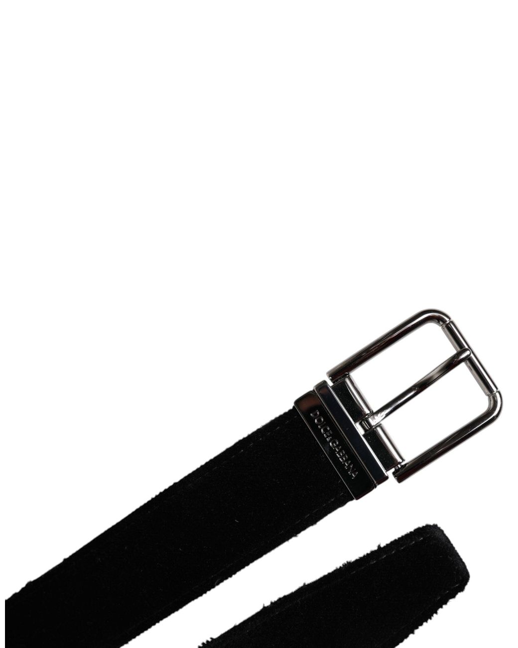 Dolce & Gabbana Black Velvet Belt for men