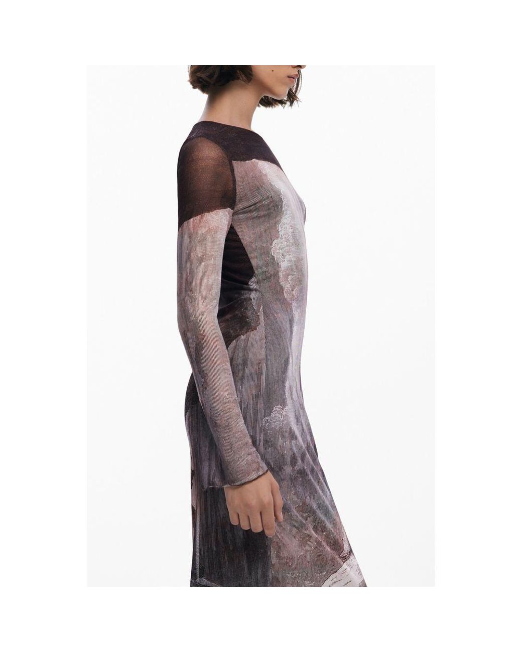 Desigual Black Polyester Dress