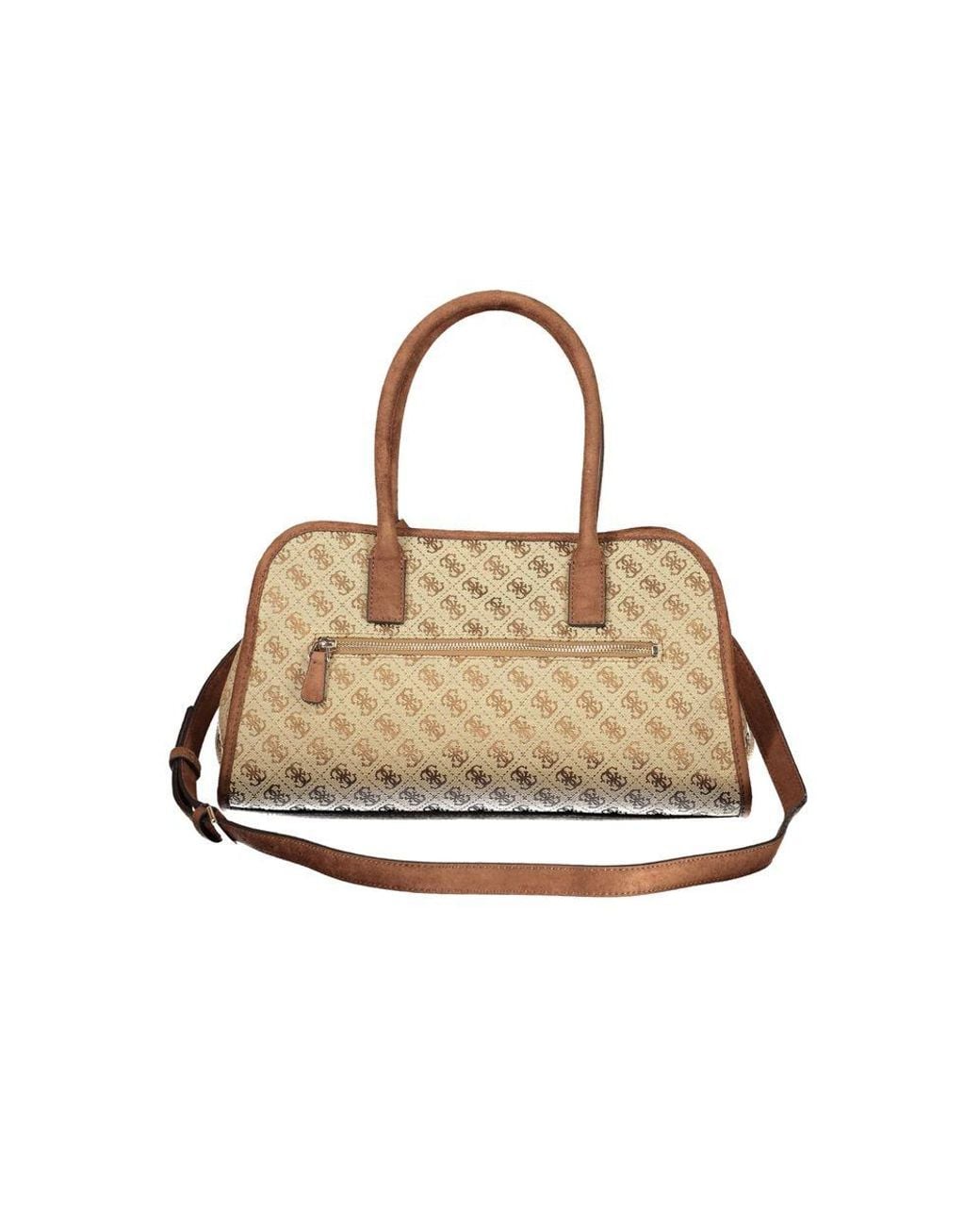 Guess Natural Beige Polyester Handbag