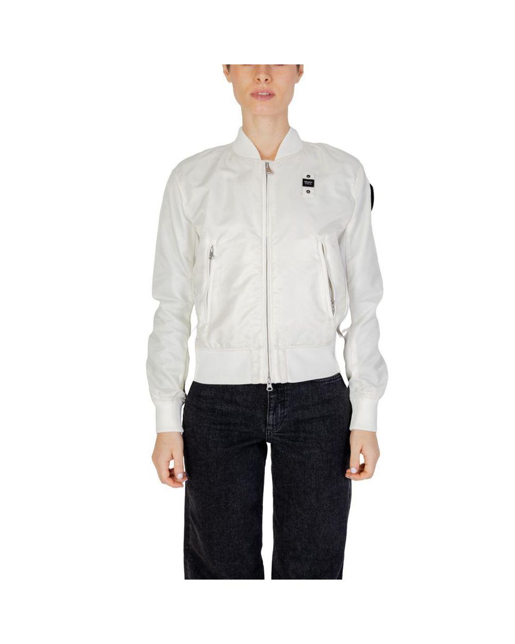 Blauer White Polyamide Jackets & Coat