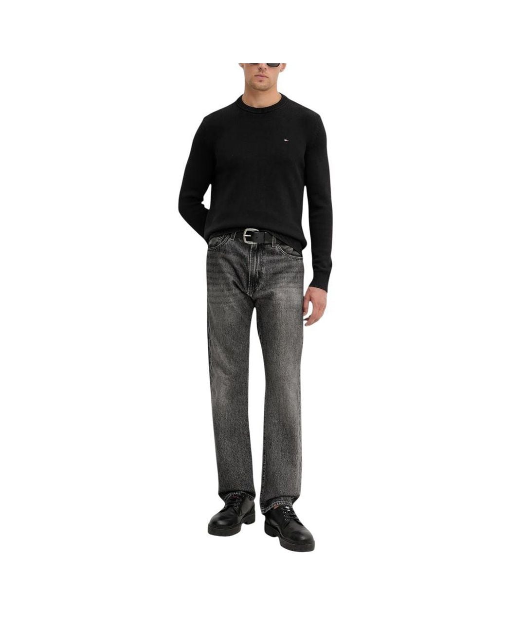 Tommy Hilfiger Black Organic Cotton Sweatshirt for men