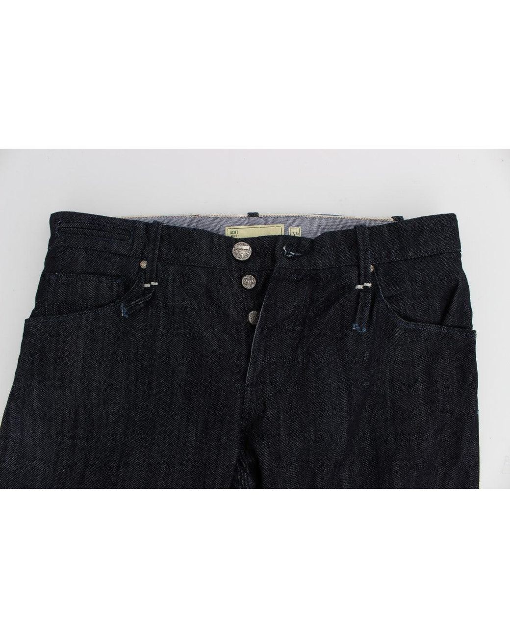 Acht Cotton Regular Straight Fit Jeans Blue Sig30481 for men