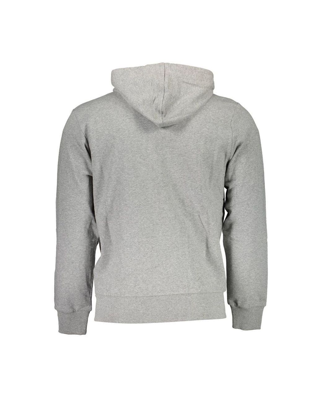 La Martina Gray Elegant Hooded Sweatshirt For for men