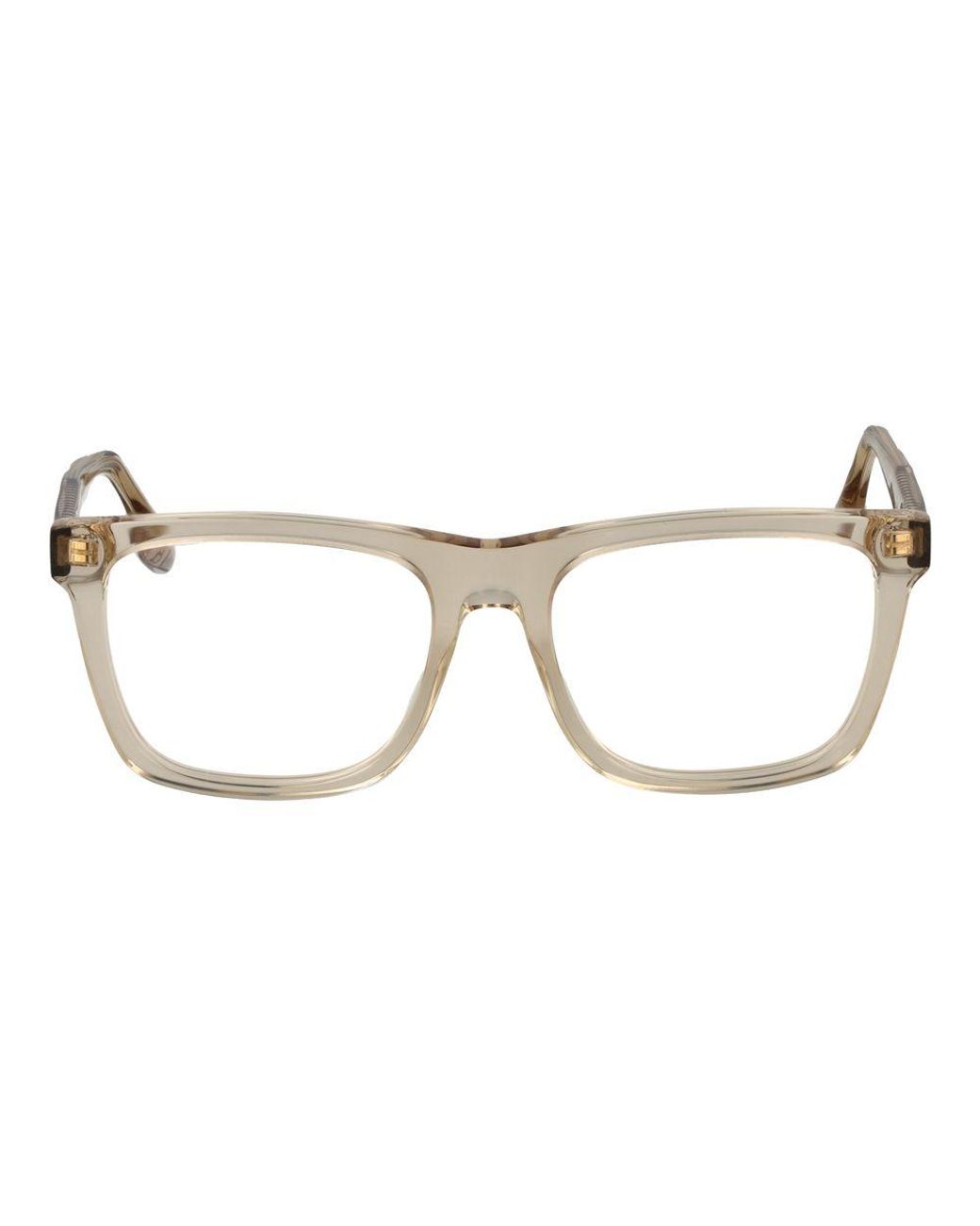 Victoria Beckham Metallic Beige Acetate Glasses (frames)
