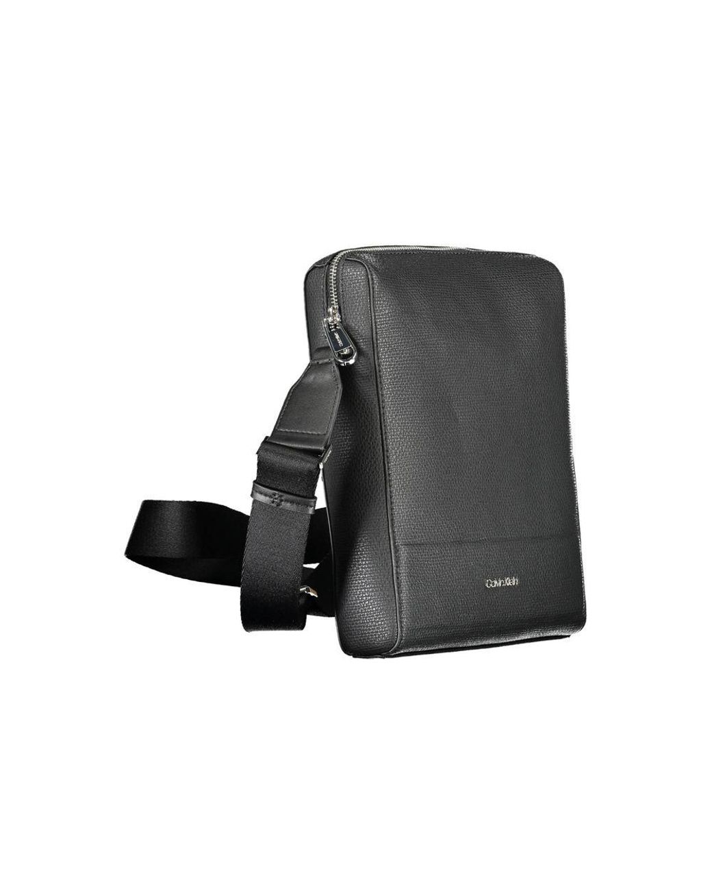 Calvin Klein Black Polyester Shoulder Bag for men