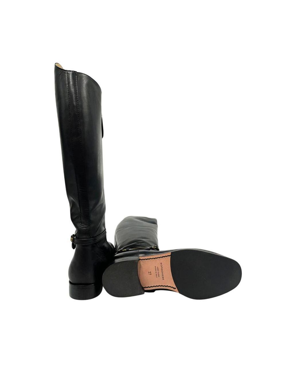 Borbonese Black Leather Boot