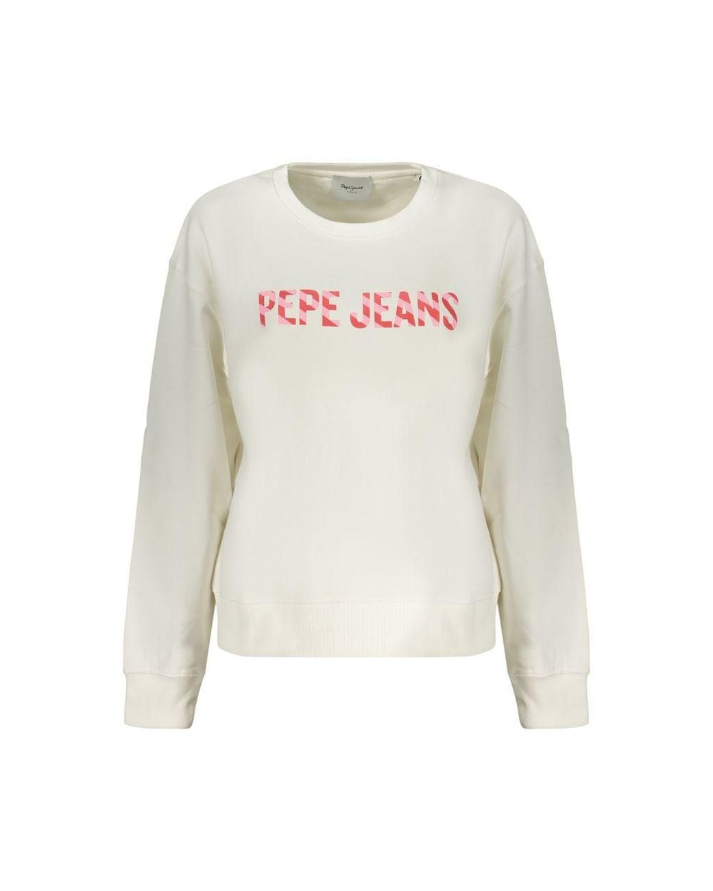 Pepe Jeans White Cotton 's Sweatshirt