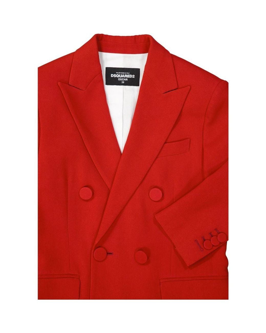 DSquared² Red Viscose Coat