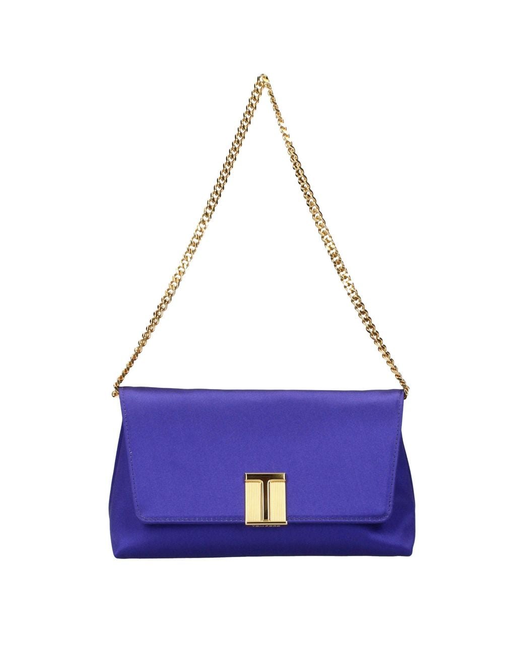 Tom Ford Purple Satin Clutch Bag