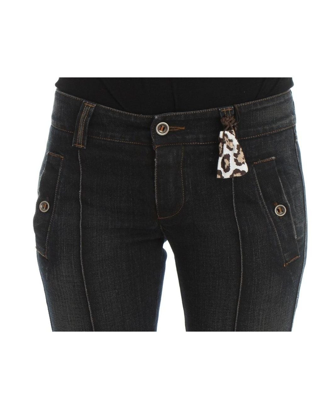 Ermanno Scervino Black Chic Slim Fit Italian Cotton Jean
