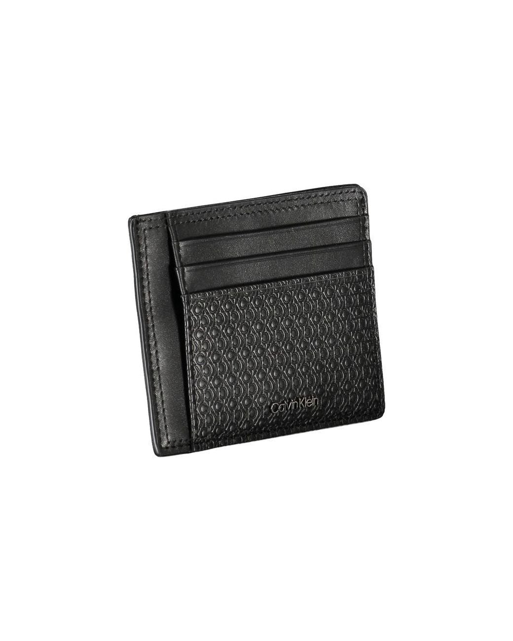 Calvin Klein Black Minimalism Id Cardholder Wallet for men