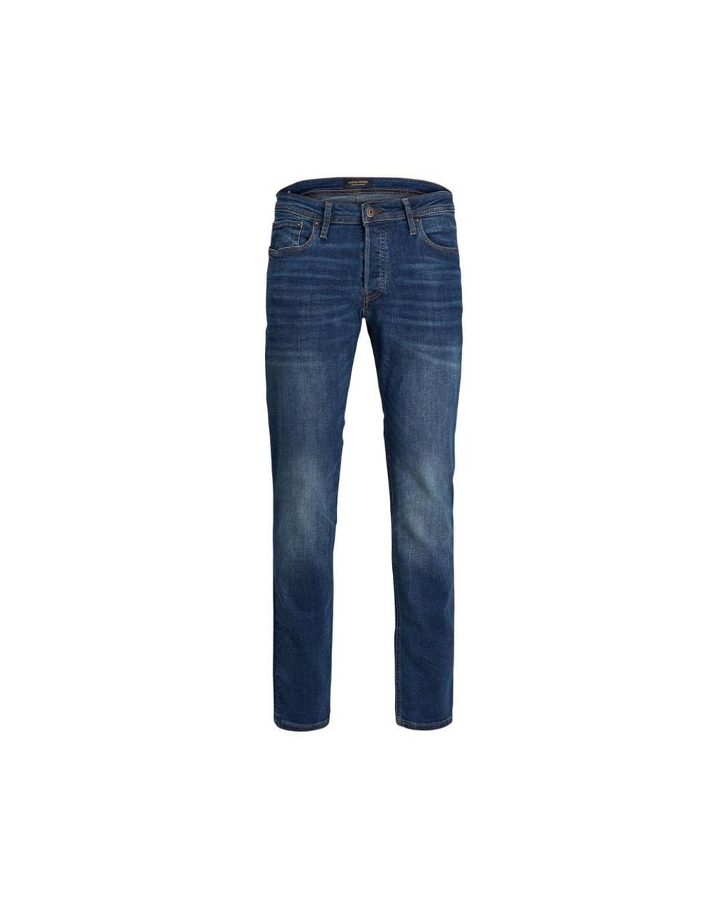 Jack & Jones Blue Cotton Skinny Jeans for men