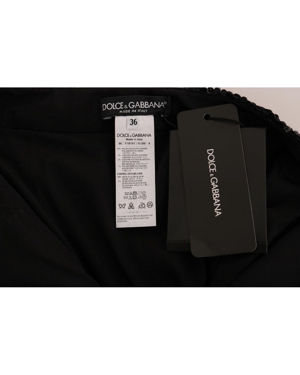 Dolce & Gabbana Black Sequined Fashion Shorts