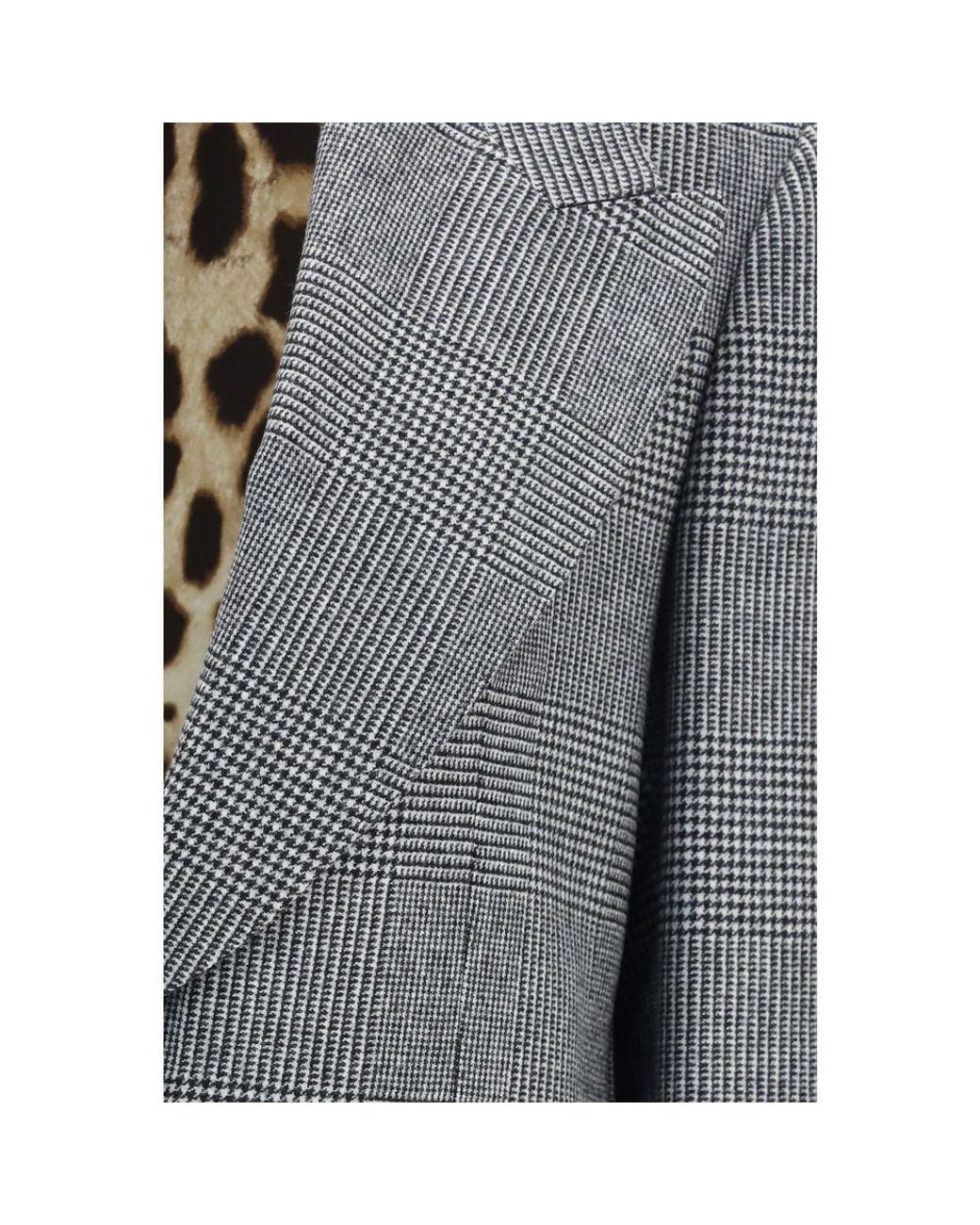 Dolce & Gabbana Gray Wool Oves Aries Blazer