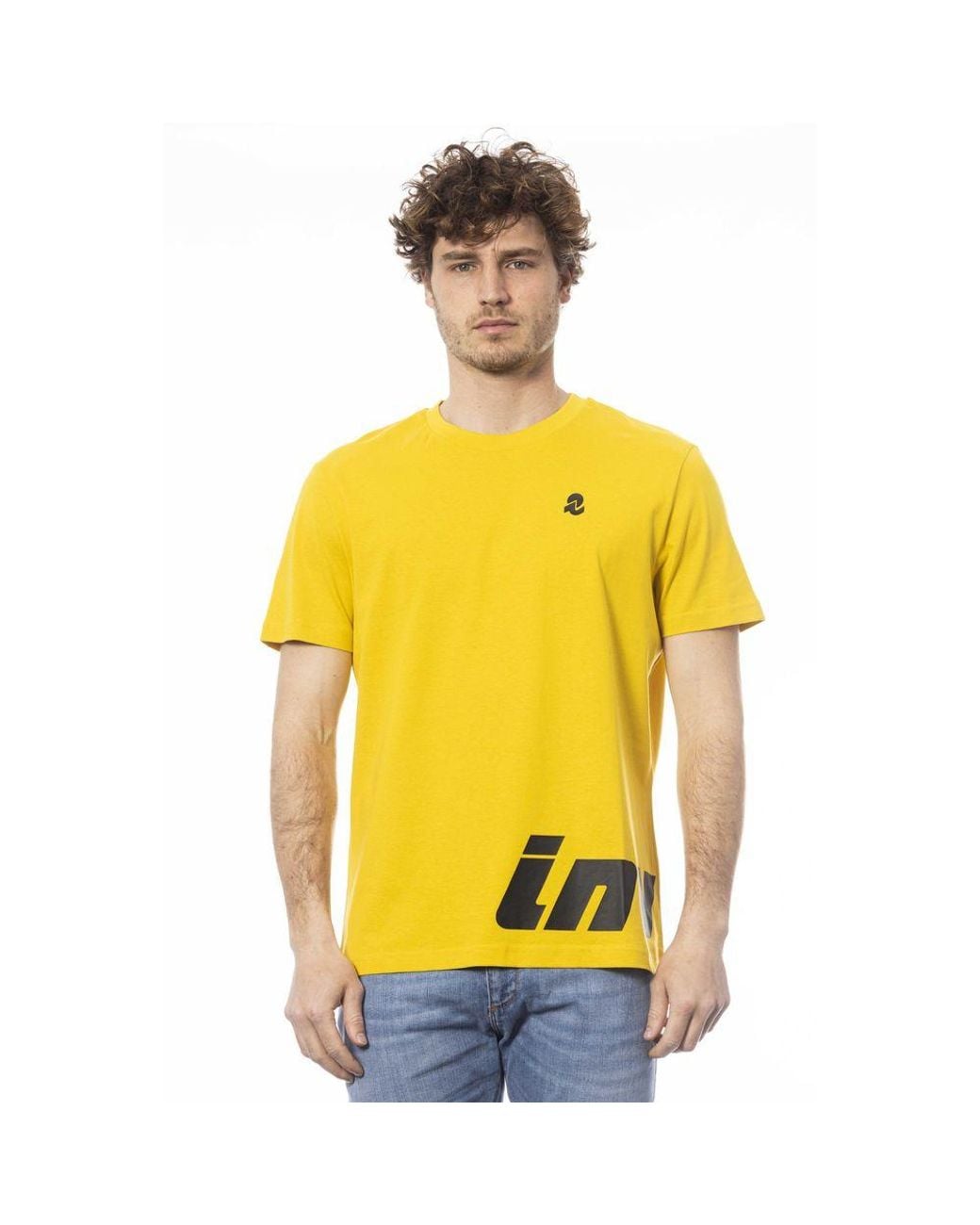 INVICTA WATCH Yellow Cotton T-Shirt for men