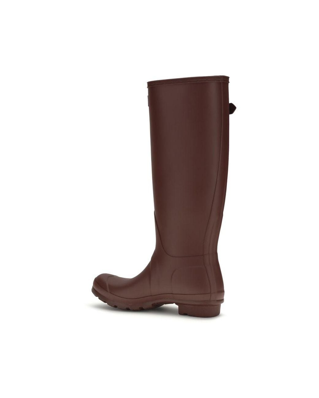 Hunter Brown Bordeaux Rubber Rain Boots