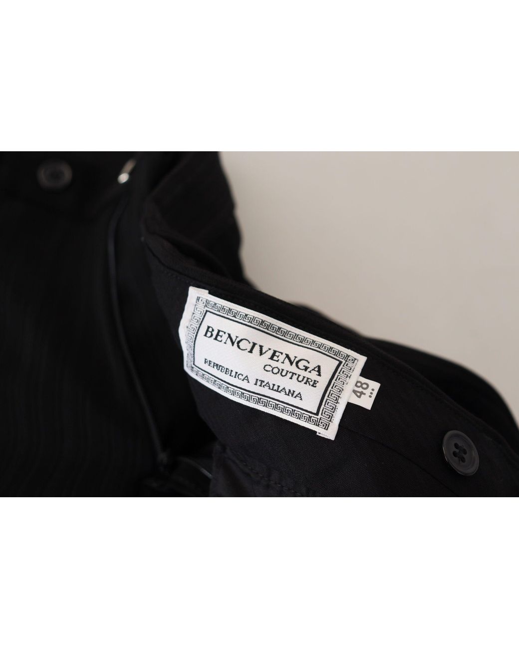 Bencivenga Black Elegant Italian Designer Pants for men