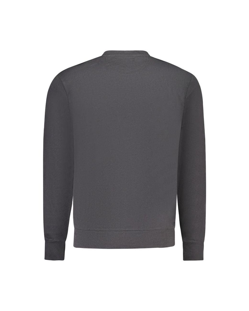 North Sails Gray Black Cotton Men's Sweatshirt for men