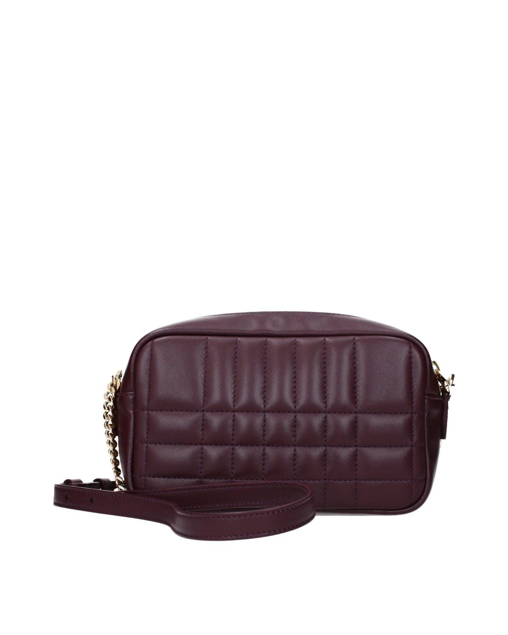 Burberry Purple Red Leather Crossbody Bag