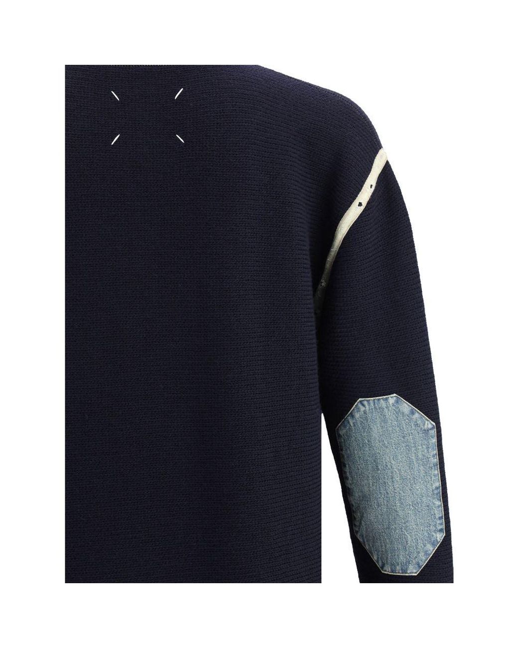 Maison Margiela Blue Wool Oves Aries Sweatshirt for men