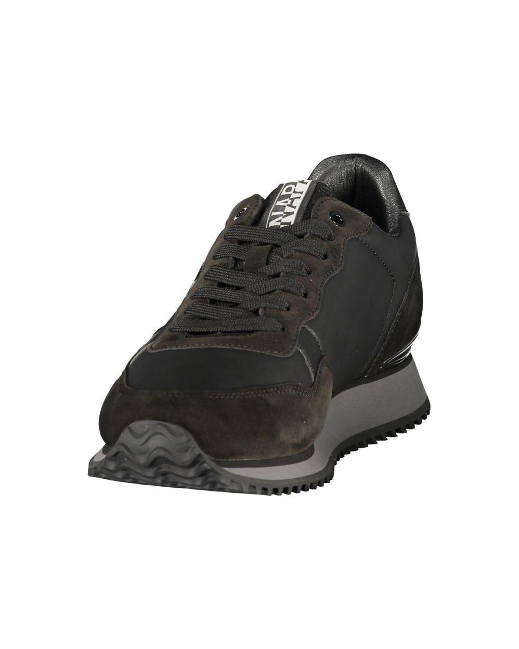 Napapijri Black Polyester Mens Sneaker for men