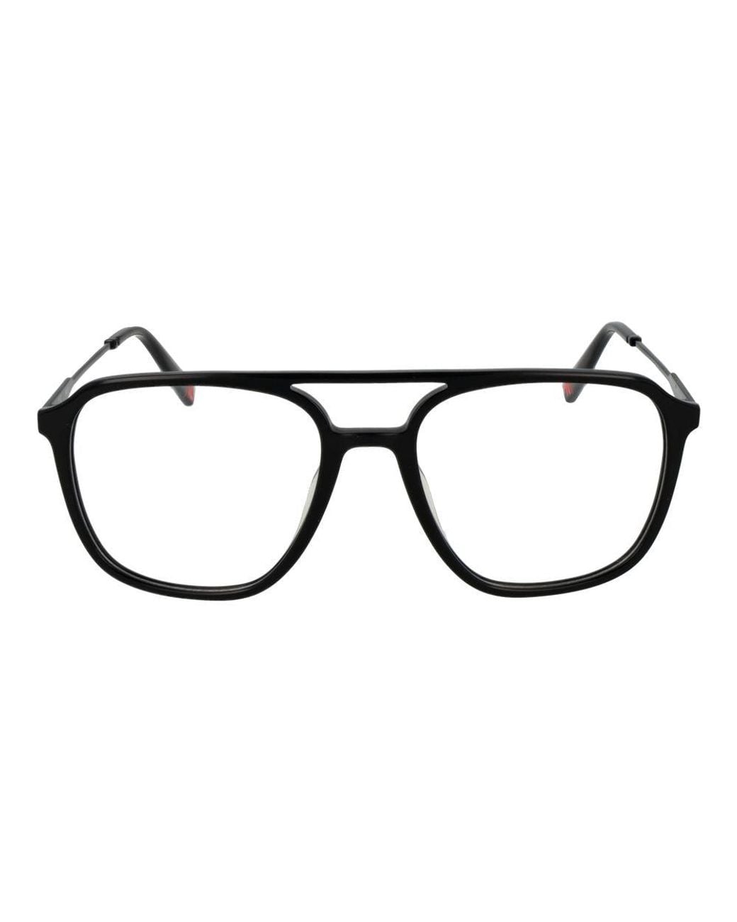 Fila Black Stainless Steel Glasses (frames) for men
