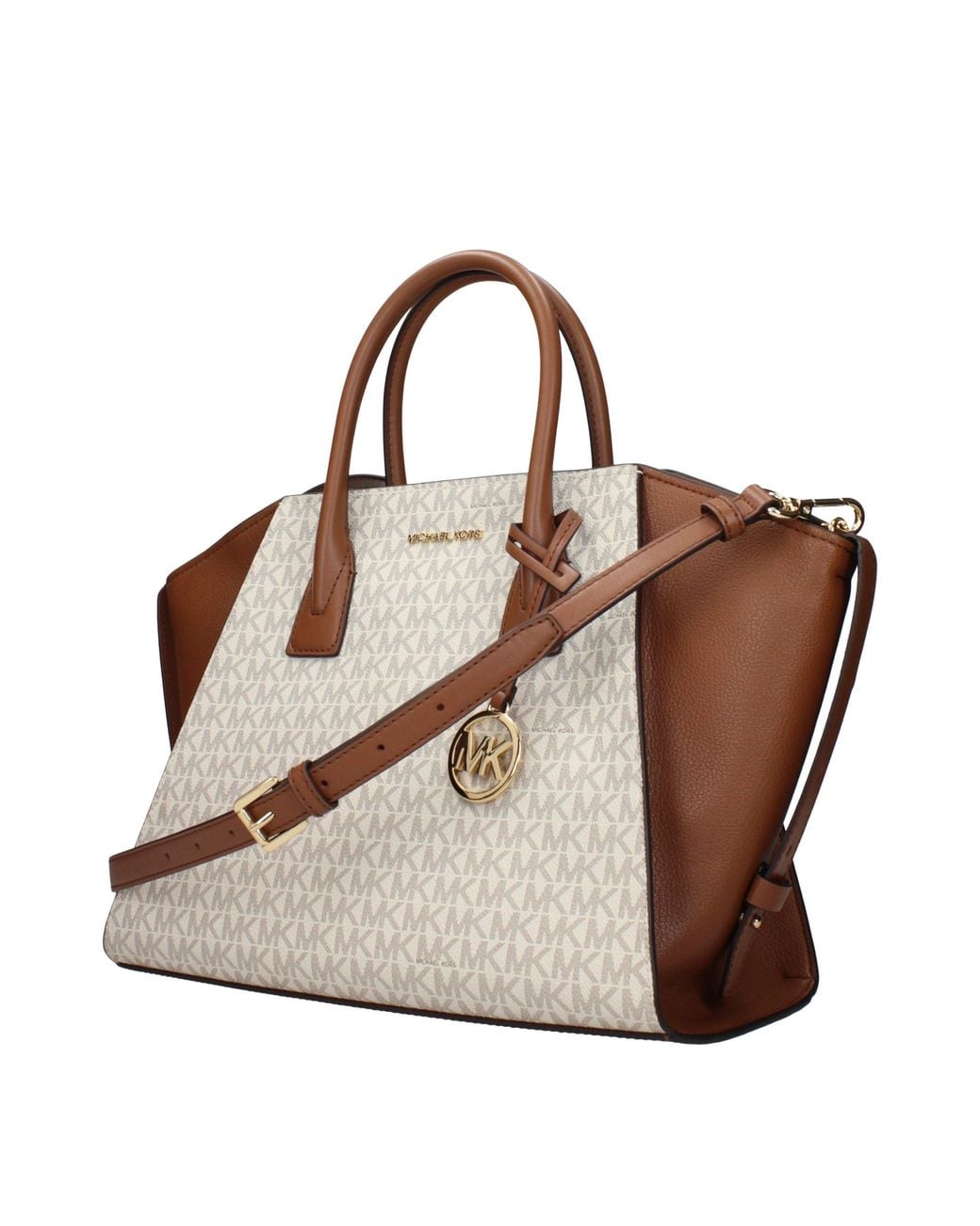 Michael Kors Brown Avril Handbag Fabric/Luggage