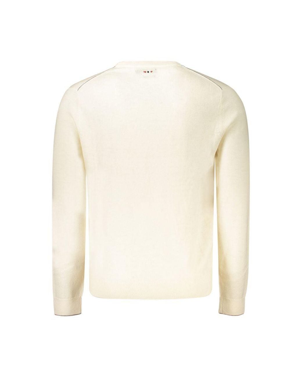 Napapijri White Wool Sweater for men