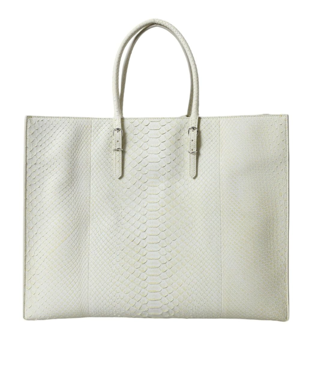 Balenciaga Natural Chic Python Leather Tote