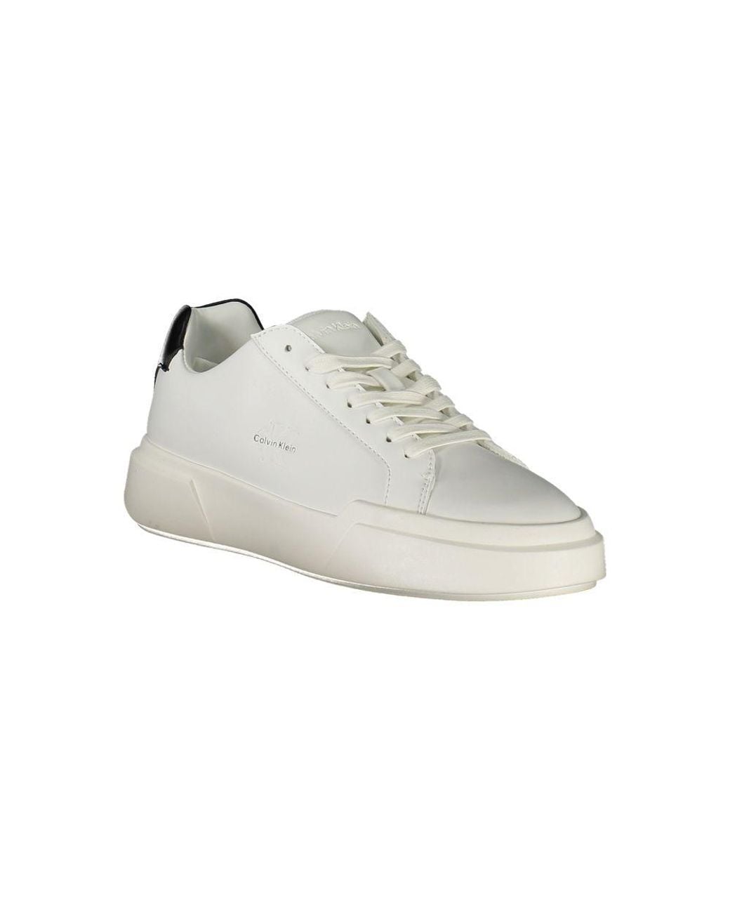 Calvin Klein White Bianco Polyurethane Sneaker
