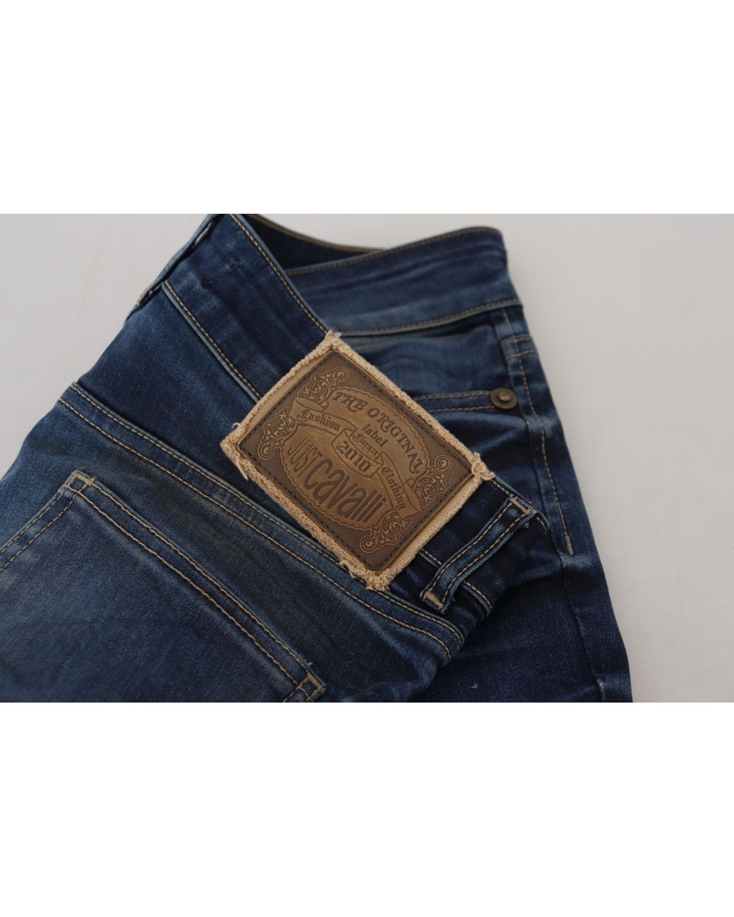 Just Cavalli Blue Chic Low Waist Denim Pants