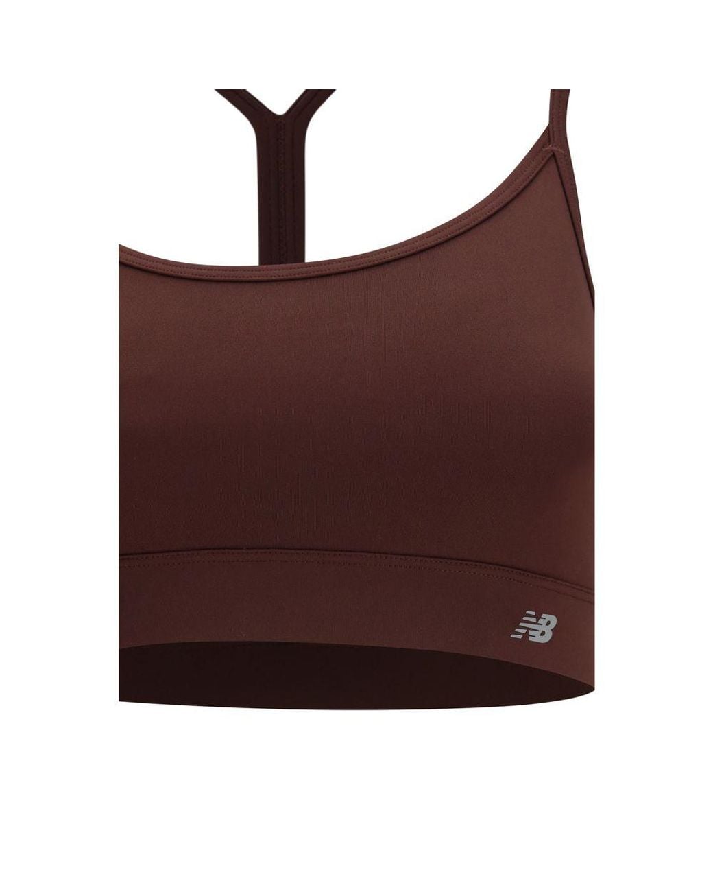 New Balance Brown Bordeaux Recycled Polyester Sport Bra