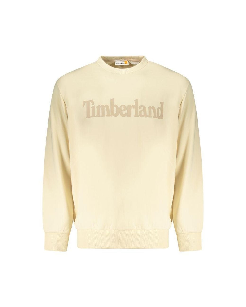 Timberland Natural Beige Cotton Men Sweatshirt for men