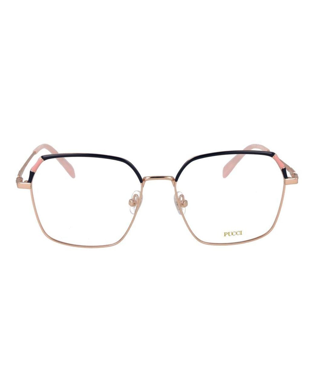 Emilio Pucci Metallic Metal Glasses (Frames)