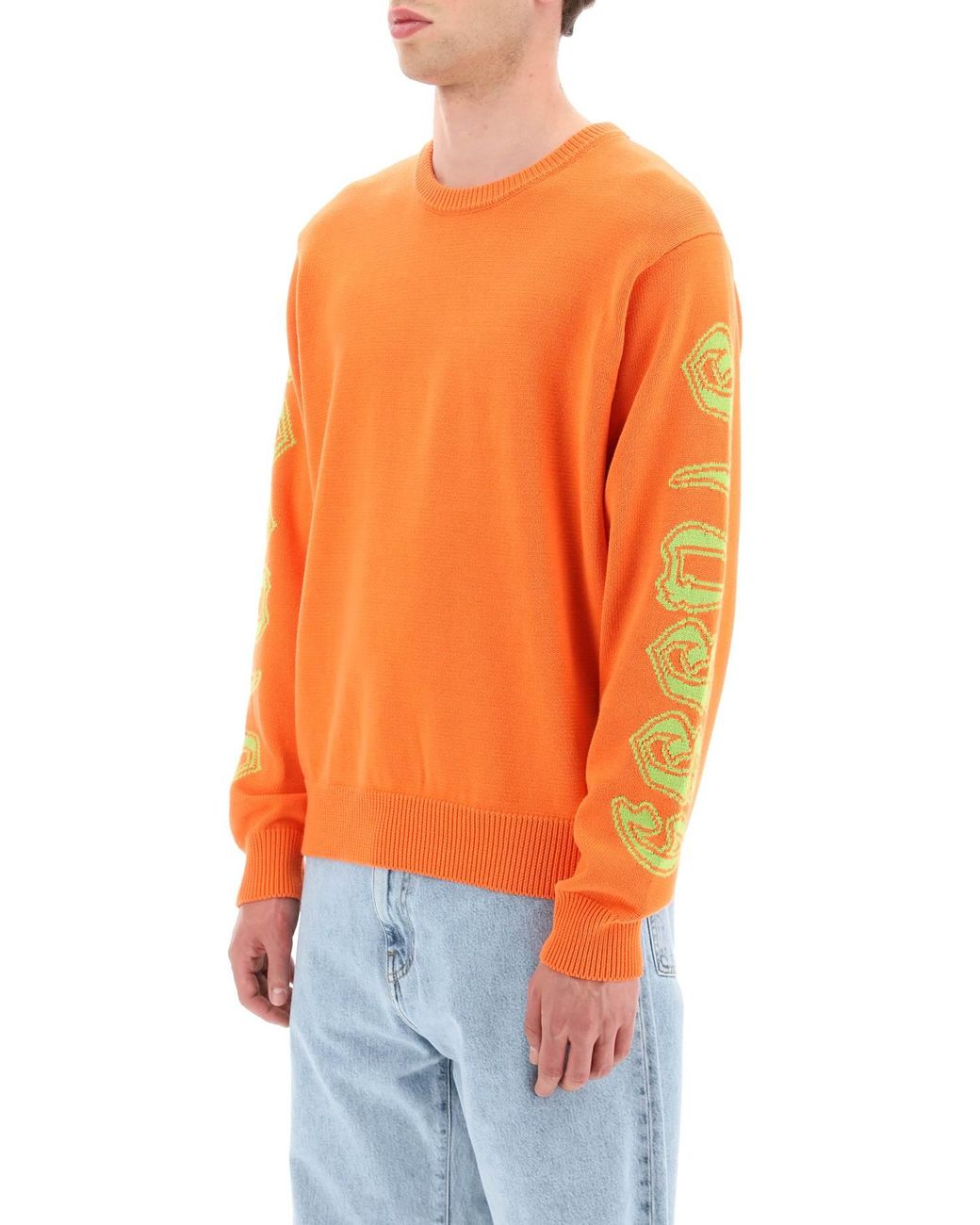 Stussy shop orange sweater