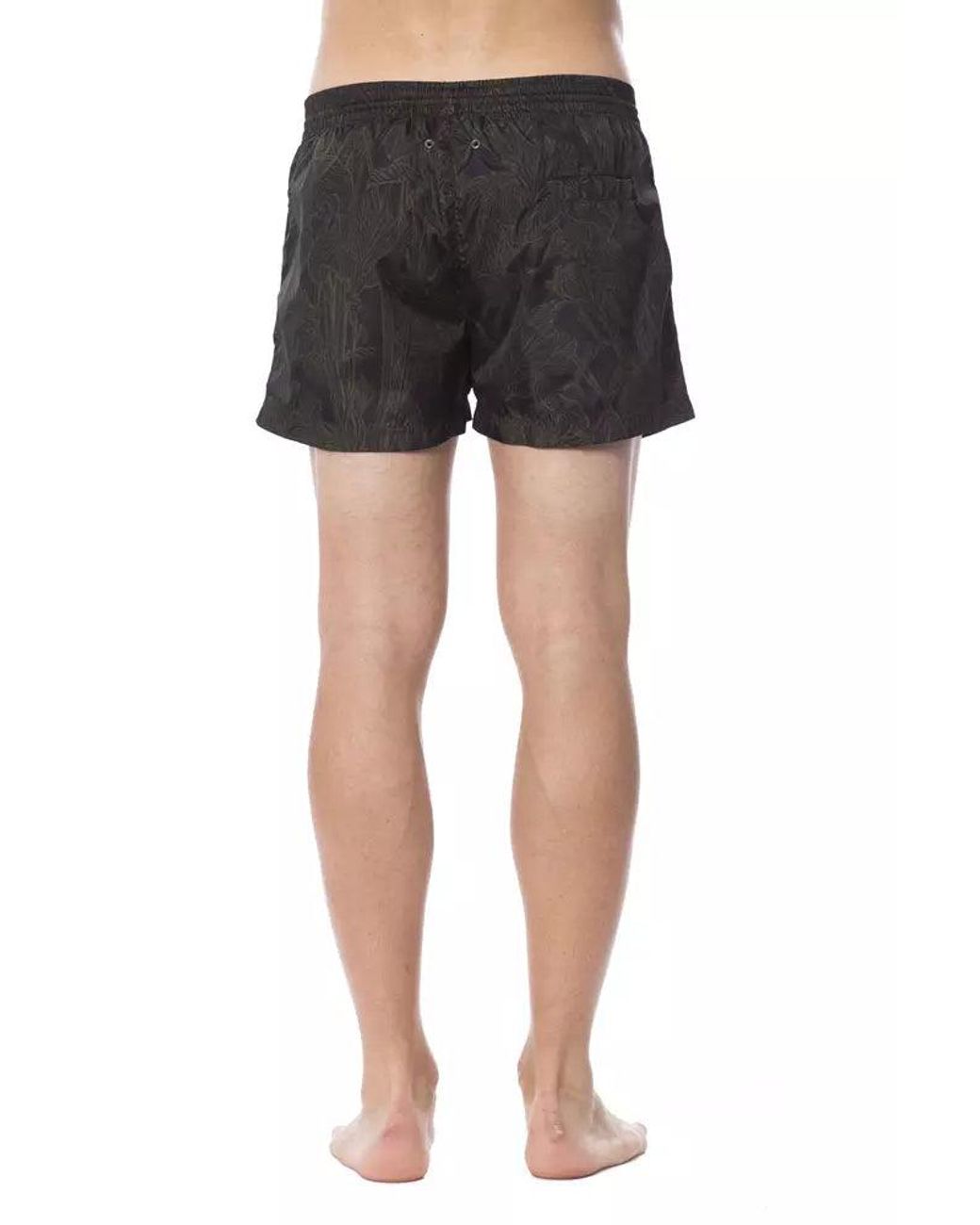 Roberto Cavalli Black Army Printed Elite Swimsuit for men