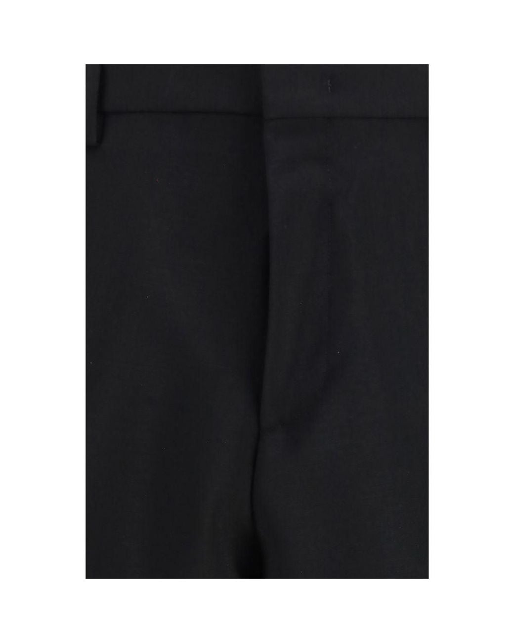 Fendi Black Mohair Dress Pants for men