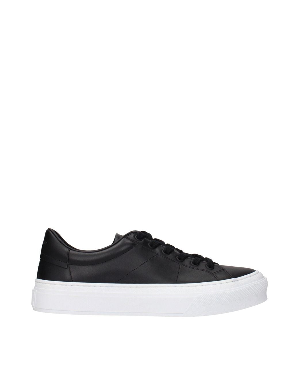 Givenchy Black Leather Low Top Sneakers for men