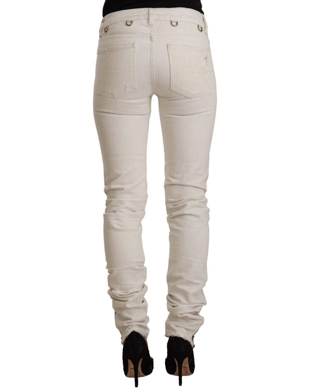 Karl Lagerfeld Black Chic Mid-Waist Slim Fit Jeans