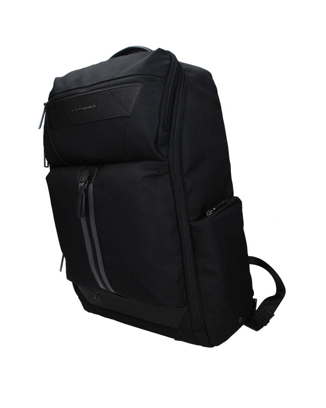 Piquadro Black Fabric Backpack for men
