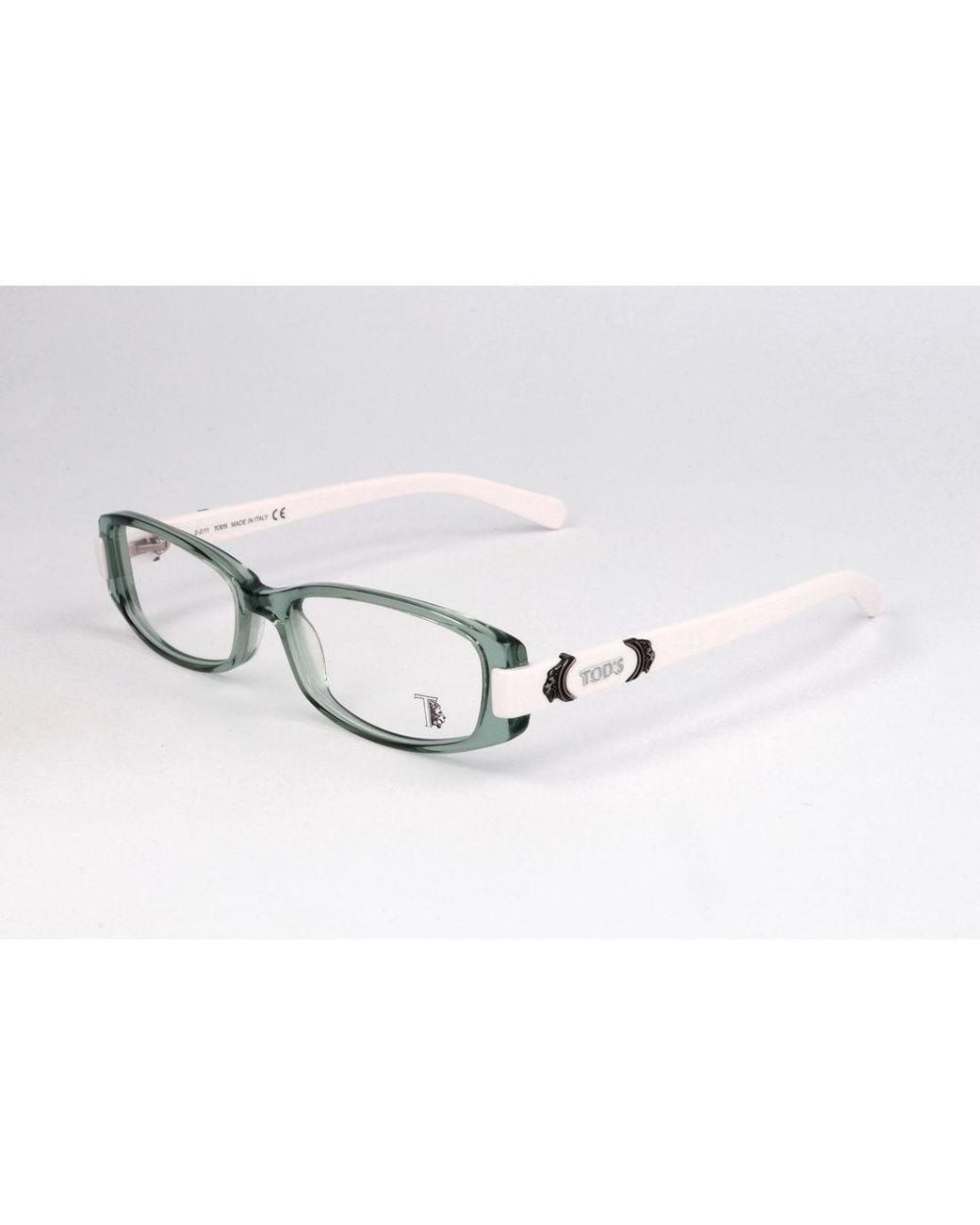 Tod's White Brown Acetate Glasses (frames)