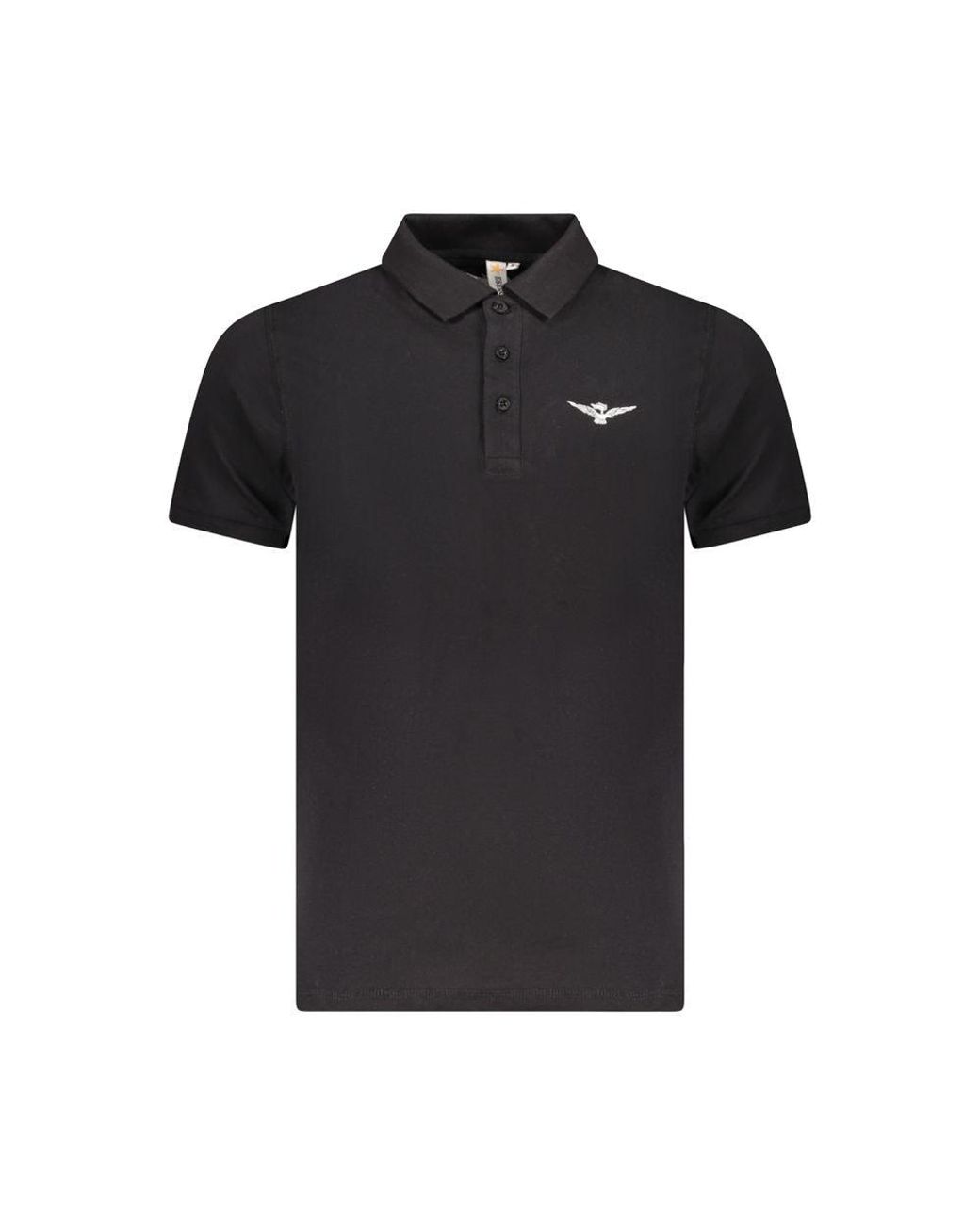 Accademia Militare Black Cotton Polo Shirt for men