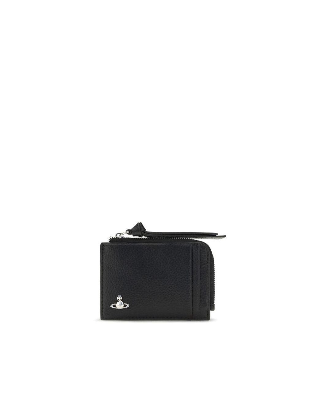 Vivienne Westwood Black Calf Leather Bos Taurus Wallet