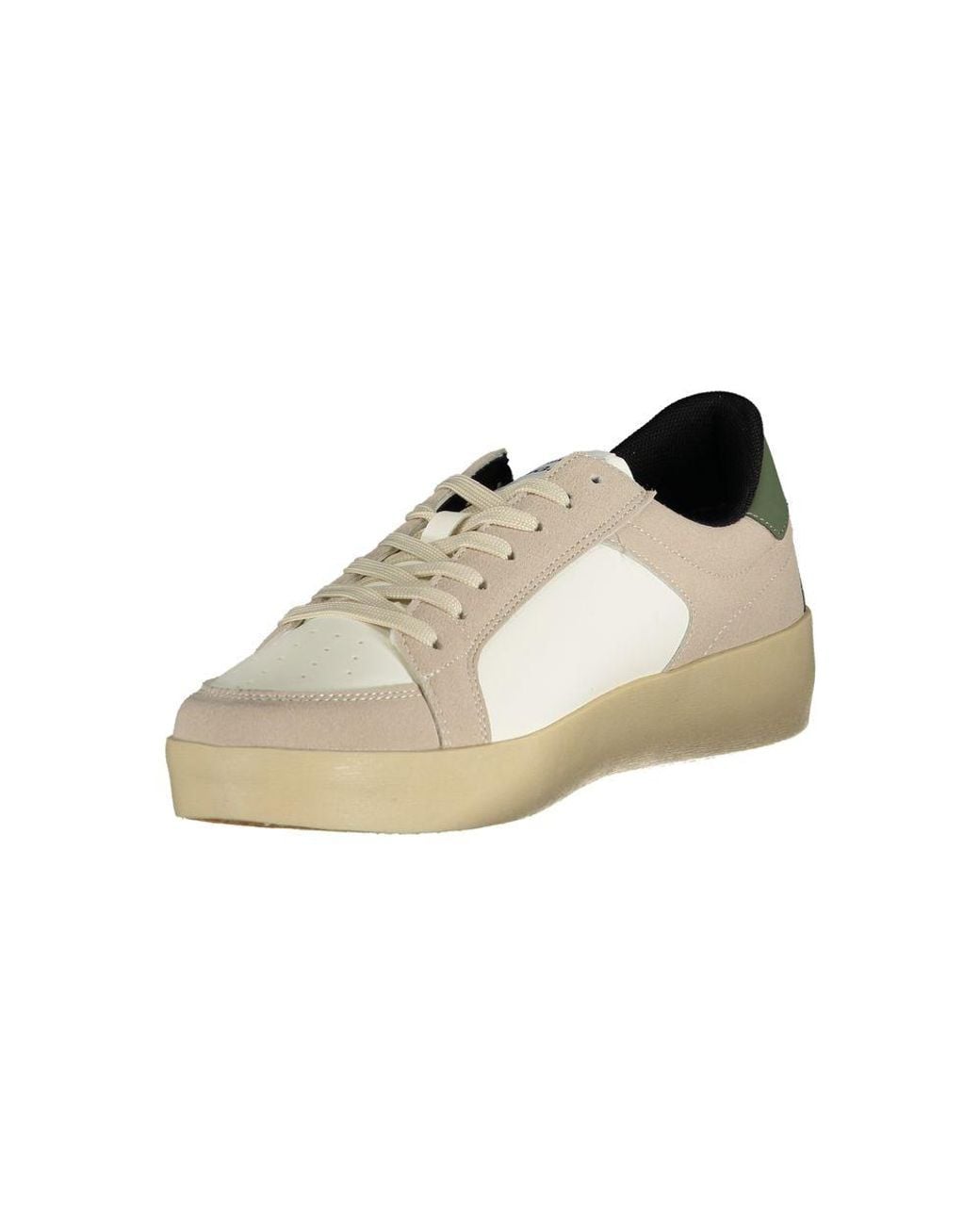 Gas White Polyester Sneaker for men