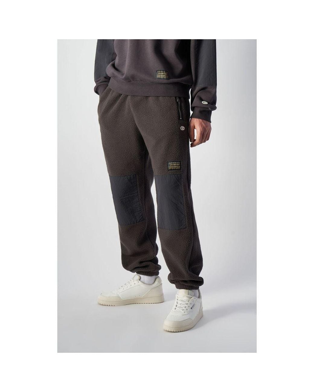 Champion Gray Polyester Joggers (Workout Pants) for men
