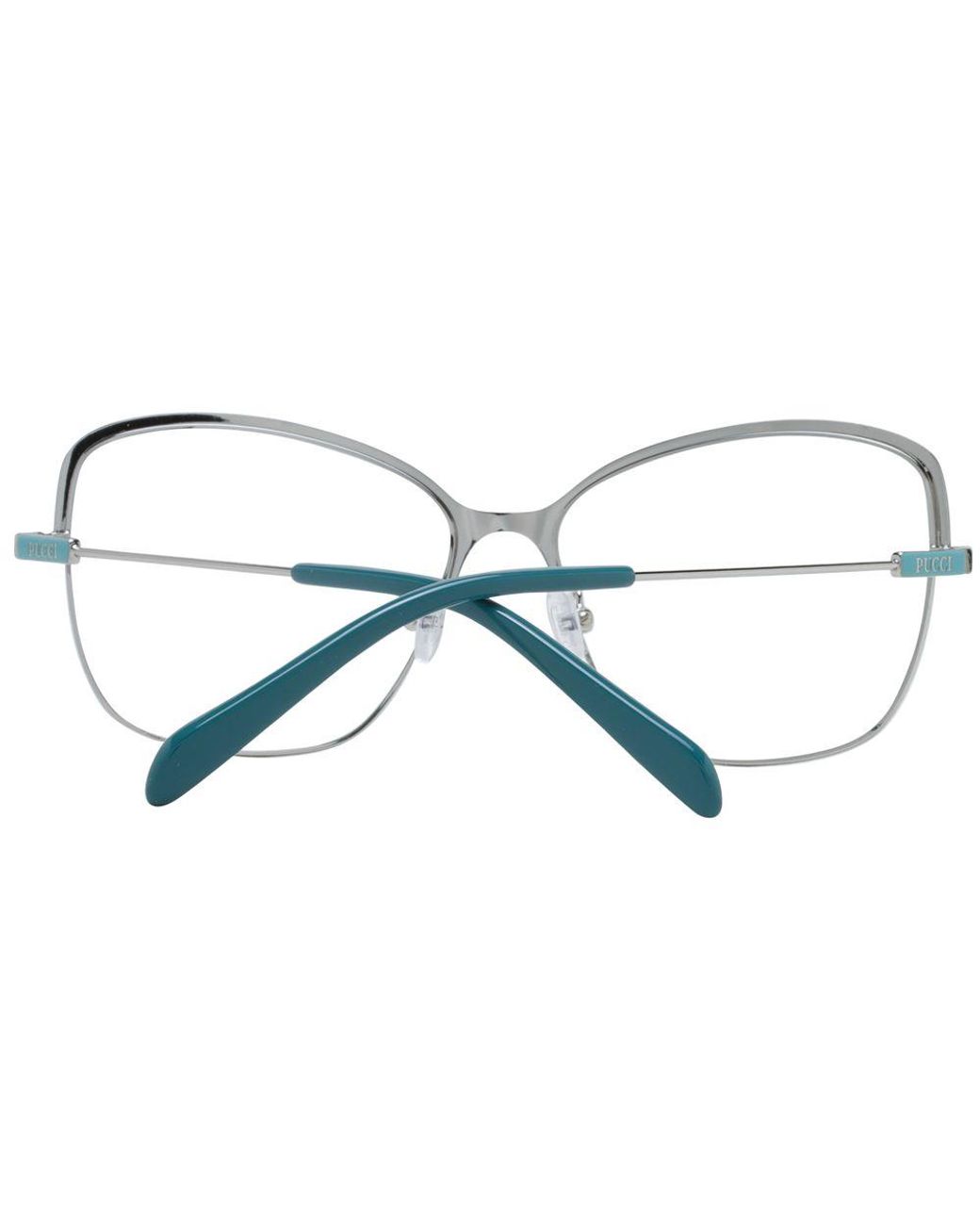 Emilio Pucci Metallic Multicolor Metal Glasses (frames)