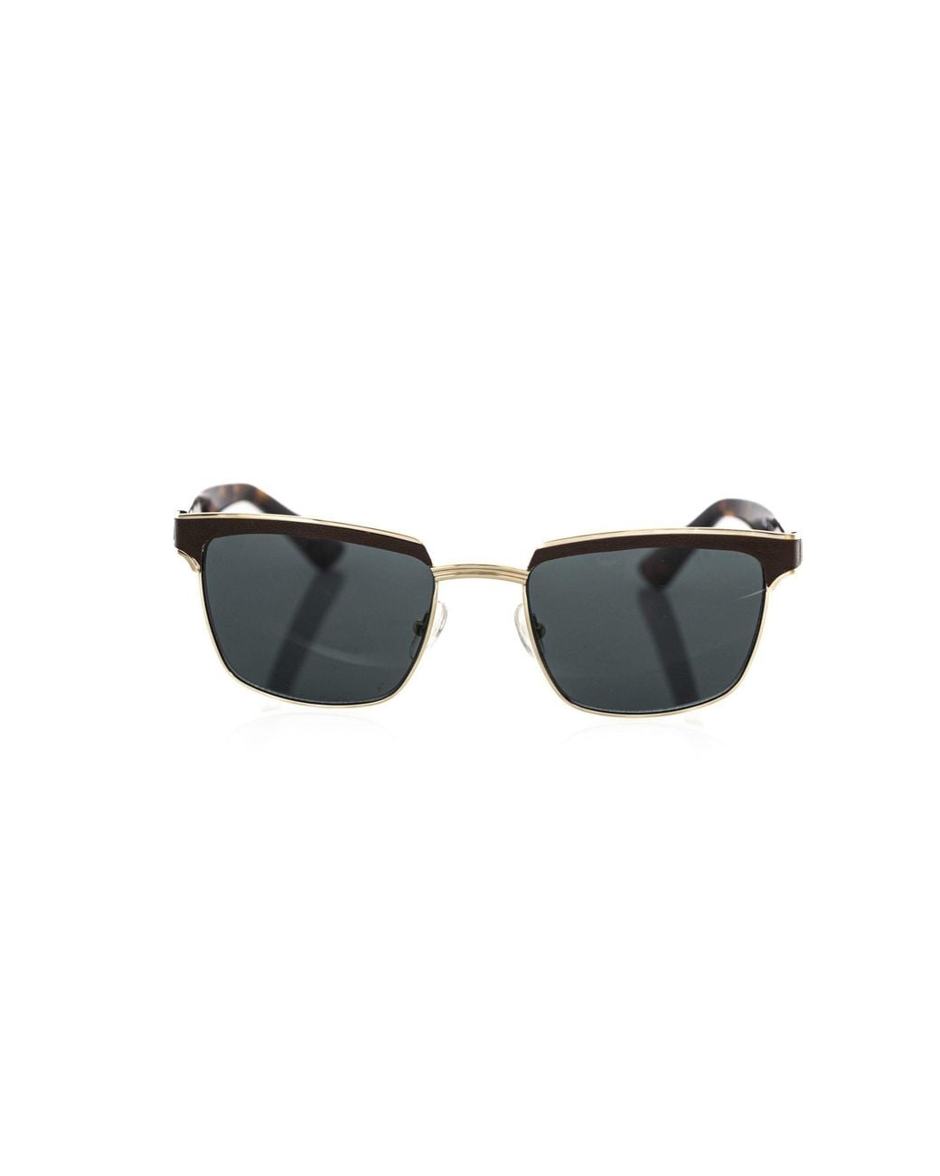 Frankie Morello Black Elegant Clubmaster Shaded Lens Sunglasses for men