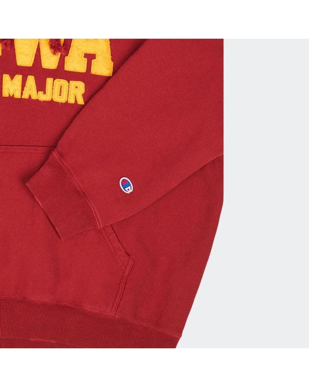 Champion Red Cotton Sweatshirt for men
