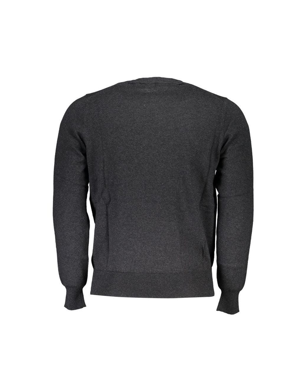 North Sails Gray Fabric Sweater for men