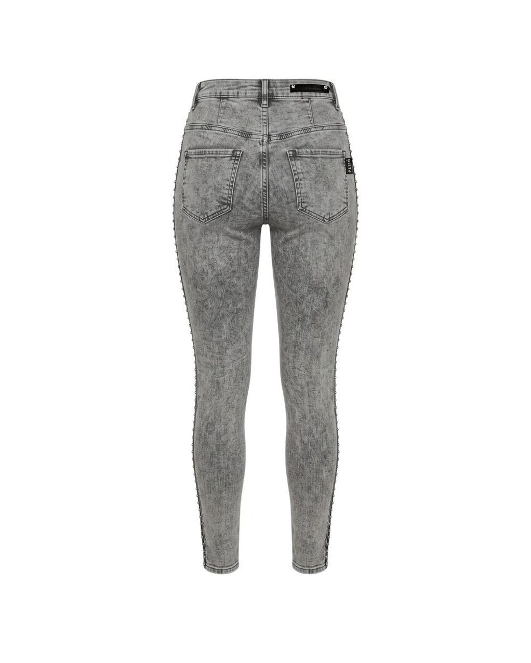 Philipp Plein Gray Grey Cotton Pants